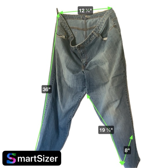 WOMEN'S L.A.blues DENIM JEANS, SIZE 20W Boot Cut Light Frayed Bottoms - Picture 9 of 14